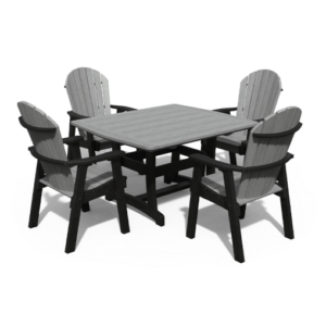 4′ x 4′ Adirondack 5 Piece Dining Set