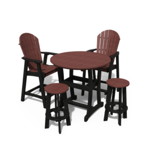 42” Adirondack Round 5 Piece Bar Set