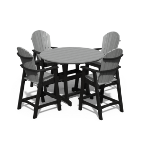54” Adirondack Round 5 Piece Bar Set