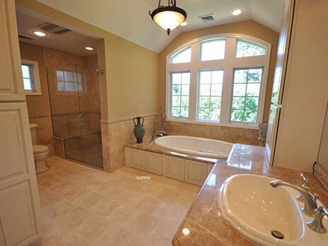 Bathroom-remodel-with-marble-tiles-for-floor-and-walls-Commack-NY