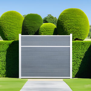 Classic Privacy, 5 Feet, Silver Grey, Natural Aluminum