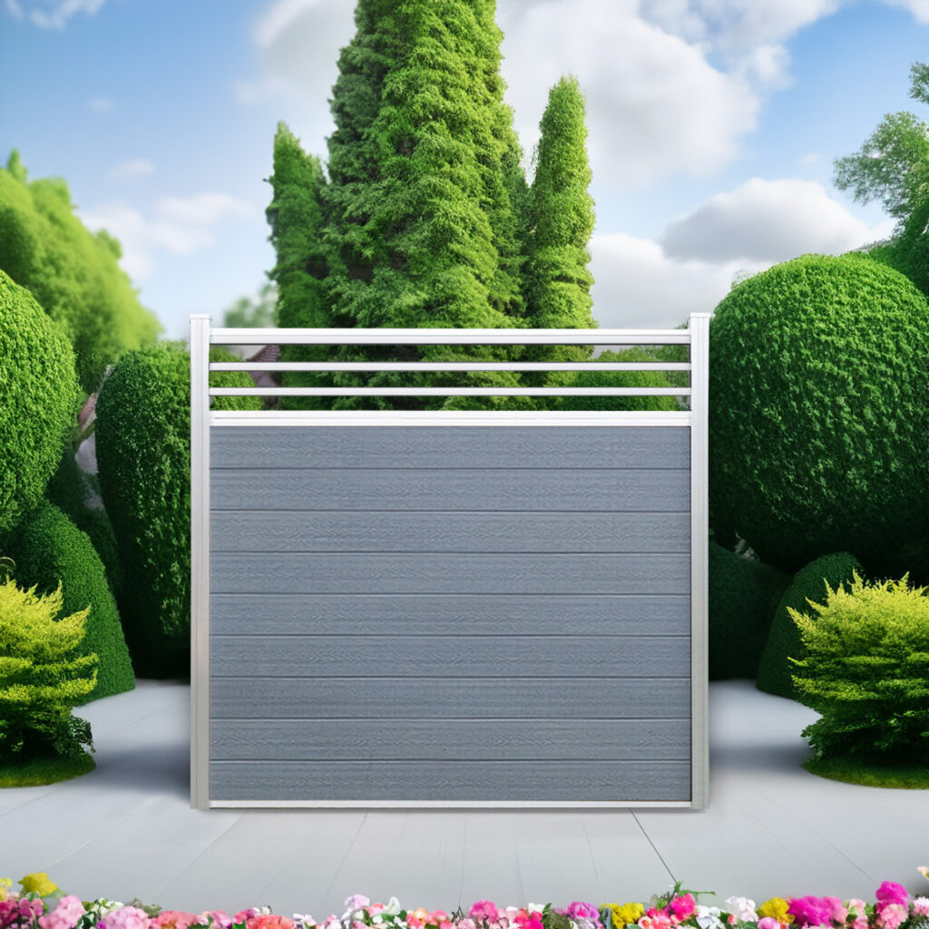 Classic Trellis, 6 Feet, Silver Grey, Natural Aluminum