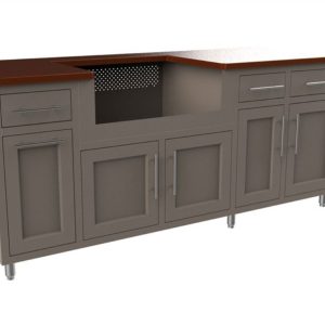 7’ Grill island package