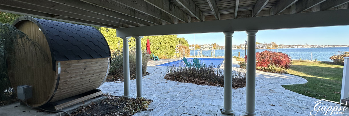 saunalife-barrel-sauna-model-eeg6-installed-in-great-river-ny-4