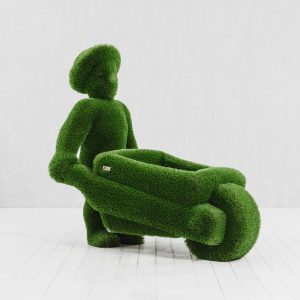 Man with wheelbarrow