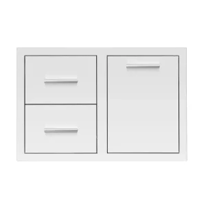 33" 2-Drawer & Trash or LP Tank Pullout Drawer Combo
