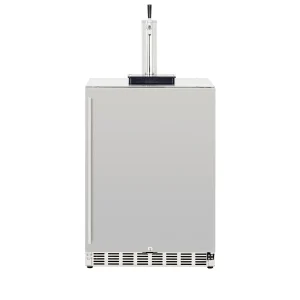 24" 6.6c Deluxe Outdoor Rated Kegerator Single Tower