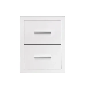 17" Double Drawer w/ Masonry Frame Return