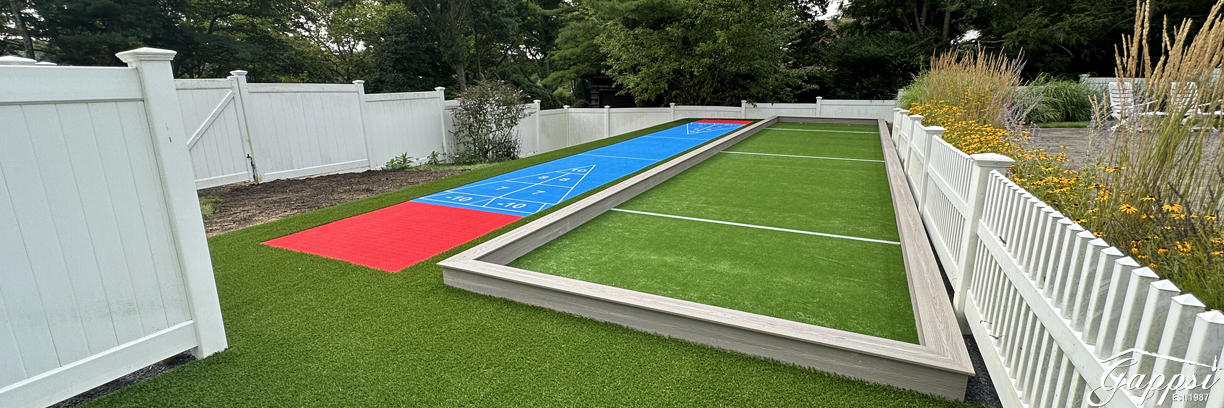 Shuffleboard sports game court