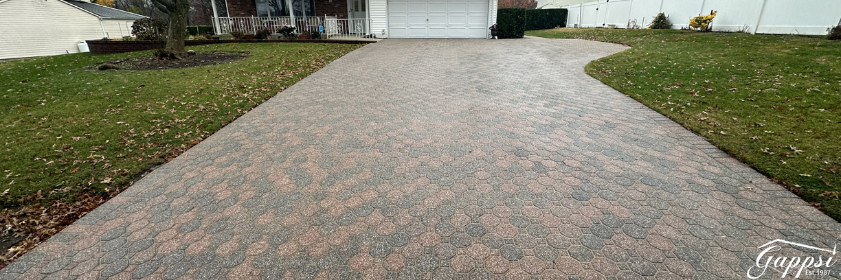 Paver Driveway Cleaned and Sealed