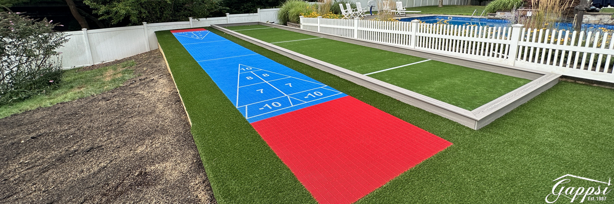 Bocce ball sports game court