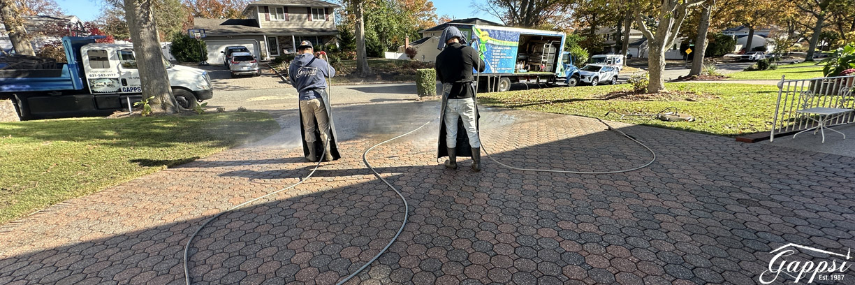 Paver Patios & Driveways Cleaning & Sealing