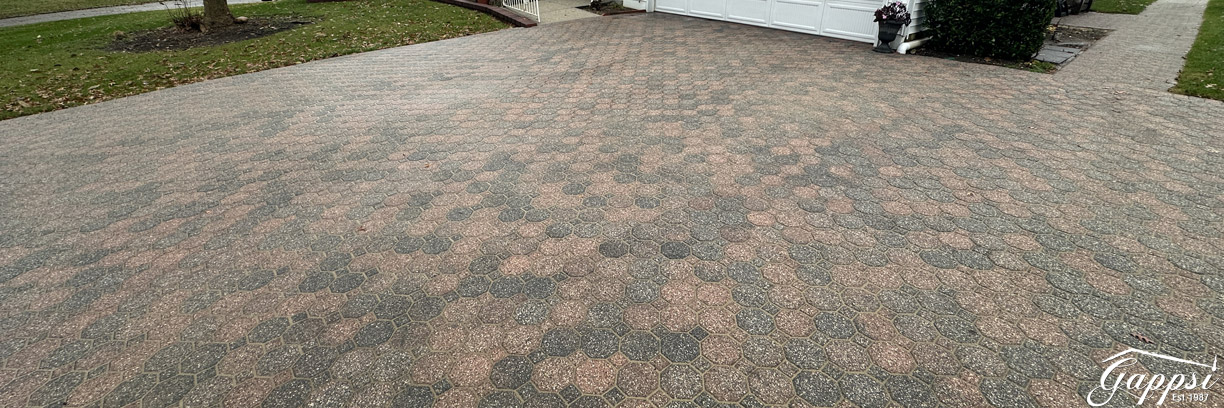 Paver Driveway Sealed and Restored
