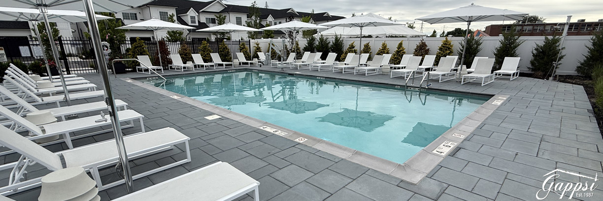 Super Blue Diamond Brite gunite swimming pool