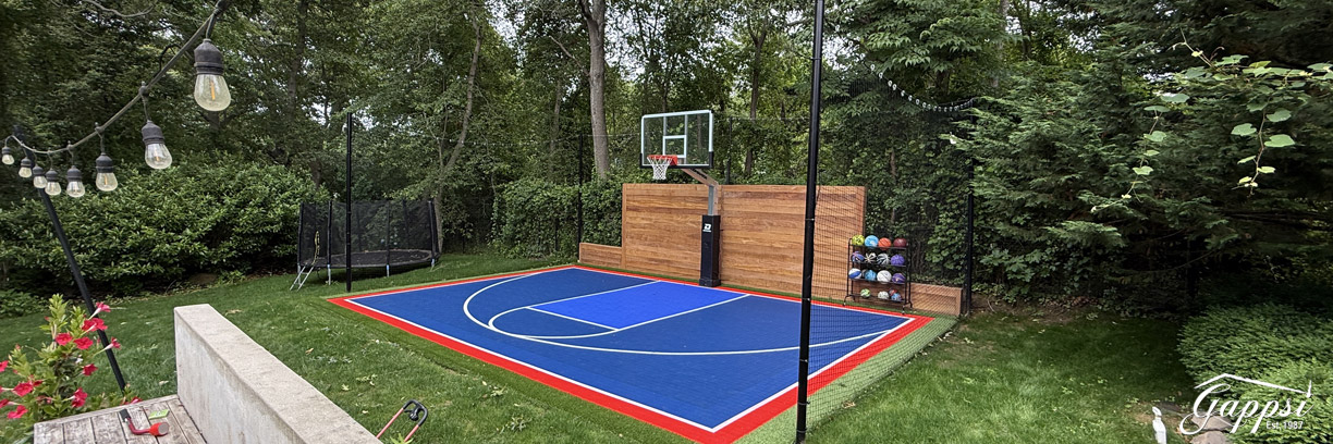 Mateflex tiles ystem on a asphalt base Mateflex Top Court tiles