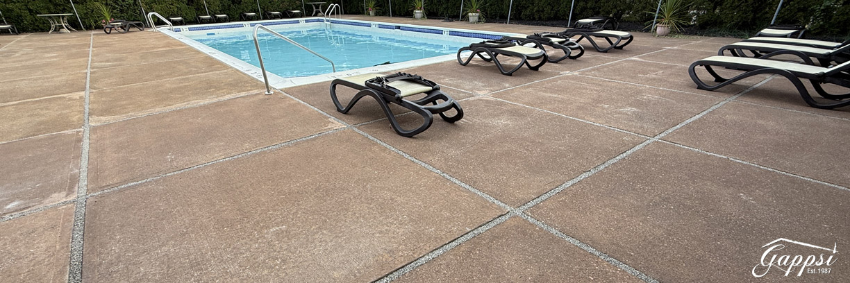 natural stone and urethane resin system.