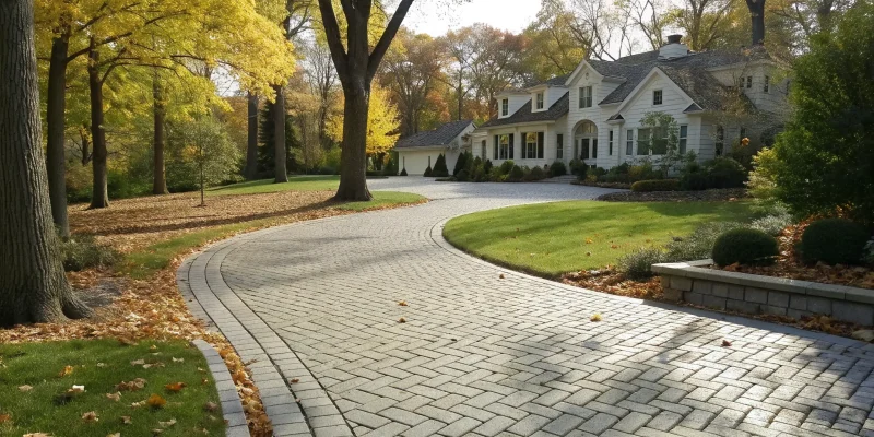 A new paver driveway installation and what it costs.