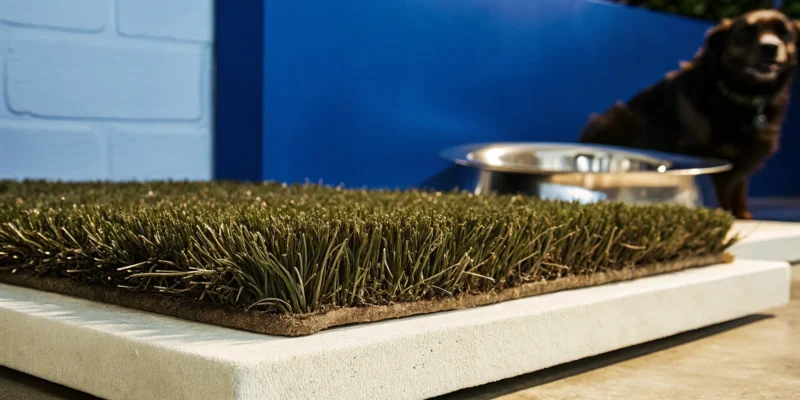 The best artificial grass for pets, offering a durable, safe, and realistic lawn for dogs.