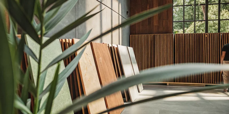 Porcelain paver samples from the largest suppliers on Long Island, NY.