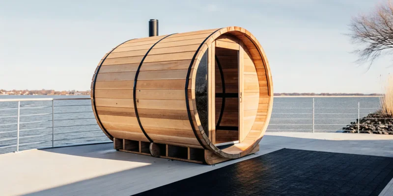 A high-quality barrel sauna from the best barrel sauna company in Long Island.