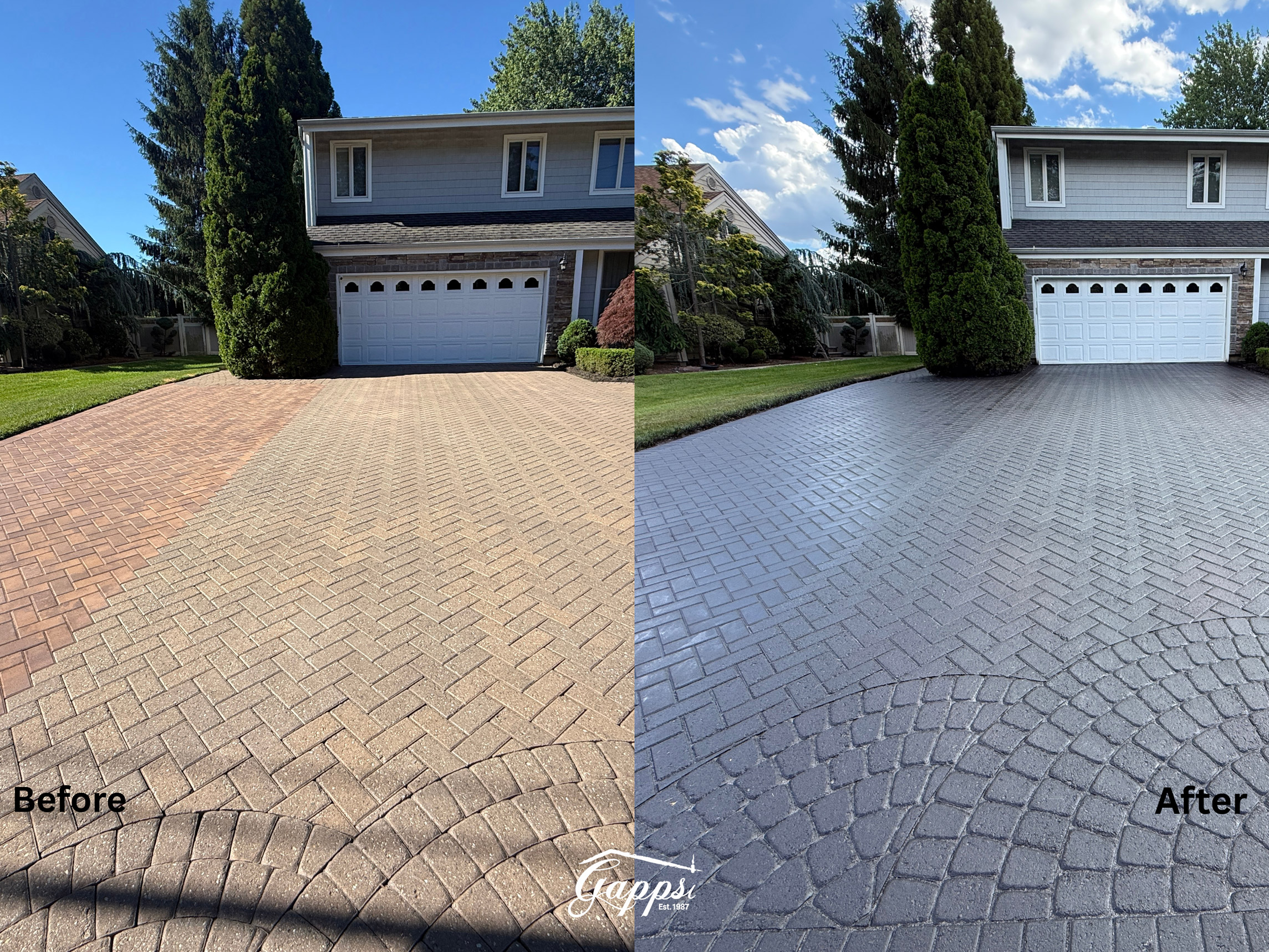 changing-the-color-of-a-nicolock-paver-driveway-in-east-northport
