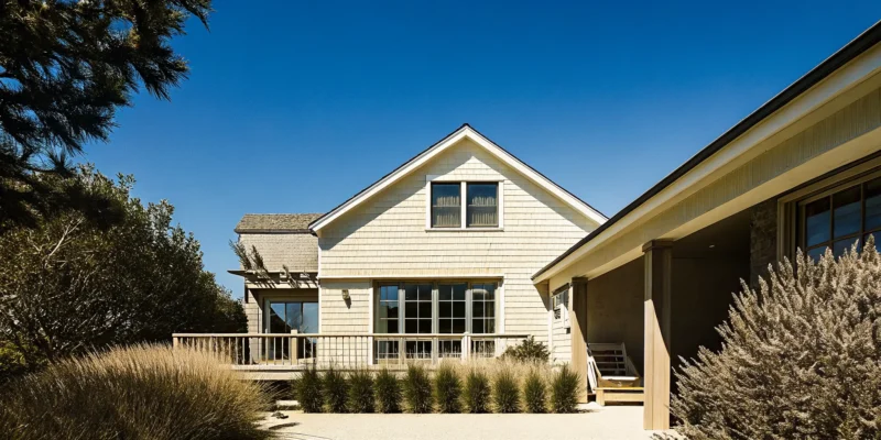 A full home renovation in Long Island featuring a modern exterior with new siding and windows.